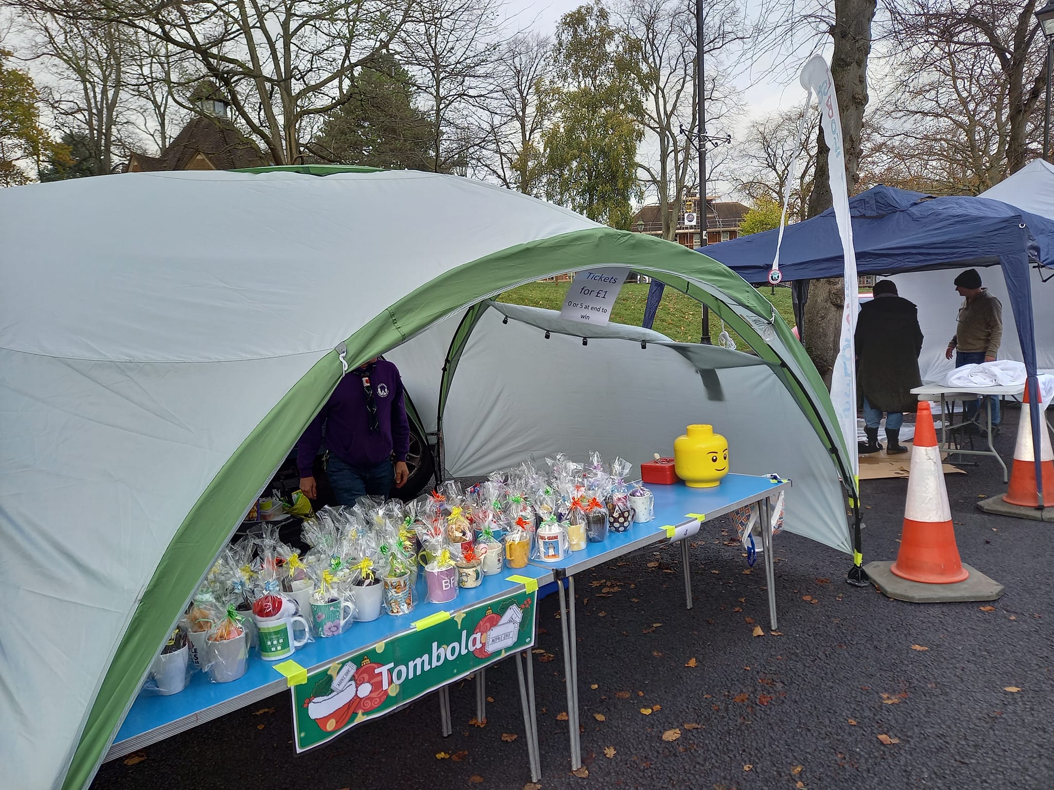 Tombola stall for the Bournville Light Switch on 2022